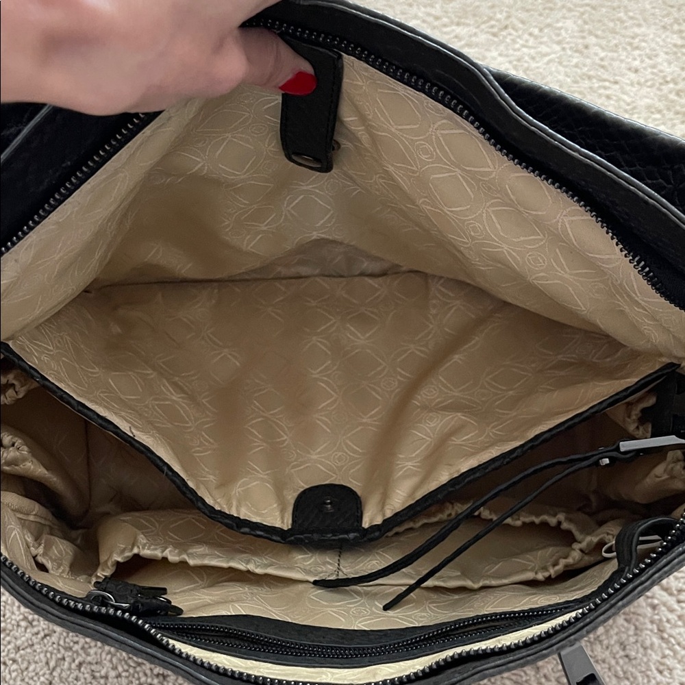 KeriKit London Chic Black Textured Shoulder Bag- fancy diaper bag - Picture 6 of 7